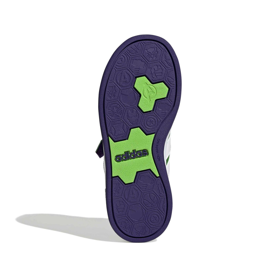 adidas Grand Court  Hulk El K - sesogr/ftwwht/cpurpl