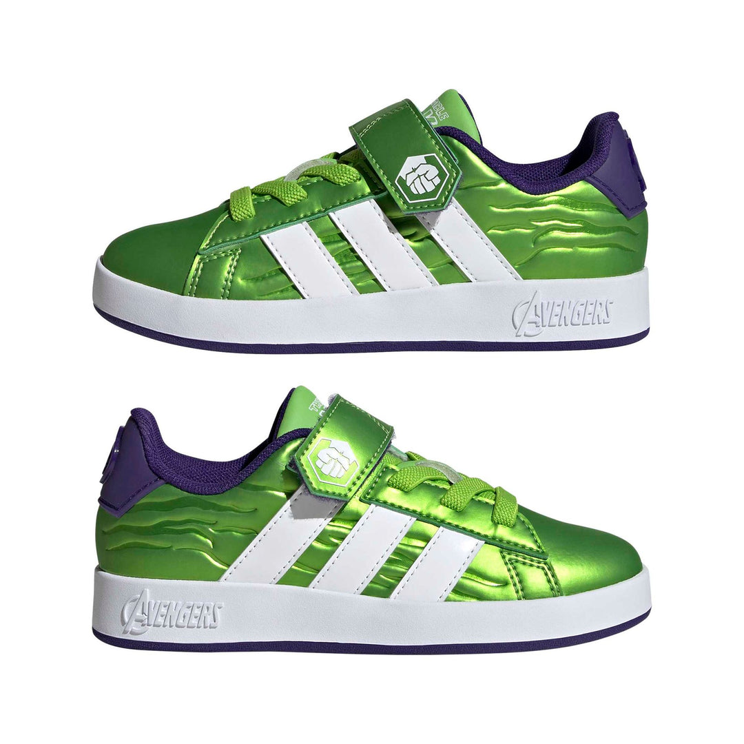 adidas Grand Court  Hulk El K - sesogr/ftwwht/cpurpl