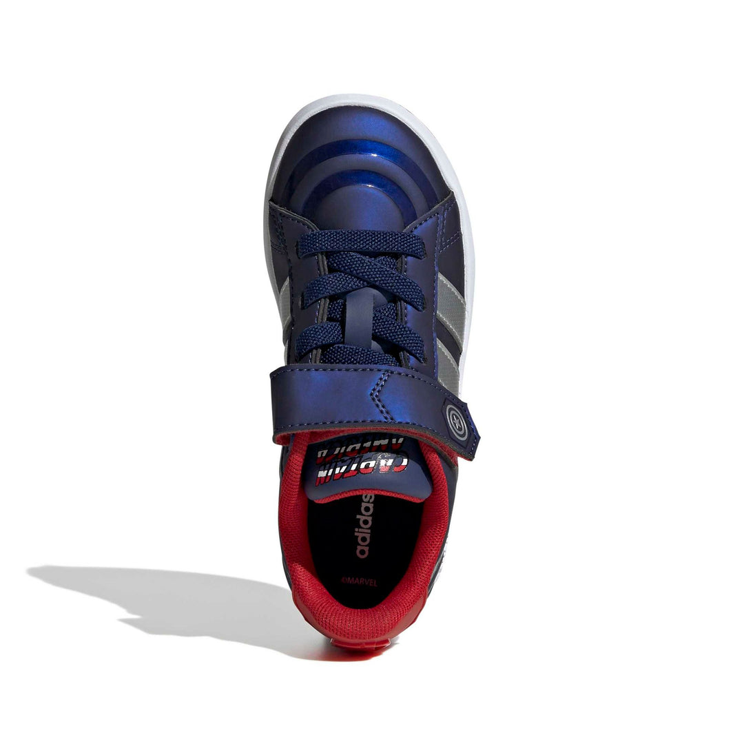 adidas Grand Court Capt America El K - dkblue/msilve/betsca