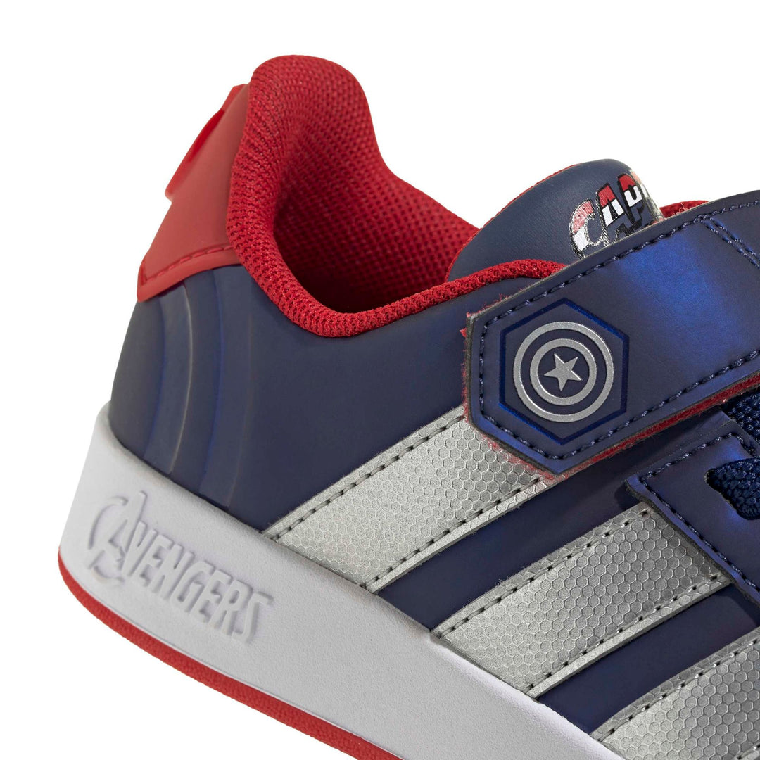 adidas Grand Court Capt America El K - dkblue/msilve/betsca