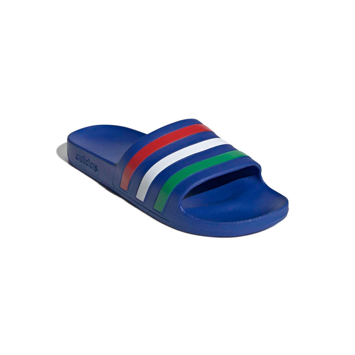 adidas Adilette Aqua - boblue/green/ftwwht