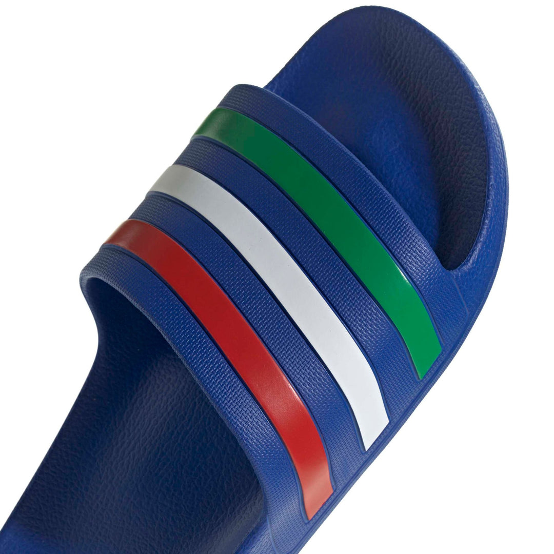 adidas Adilette Aqua - boblue/green/ftwwht