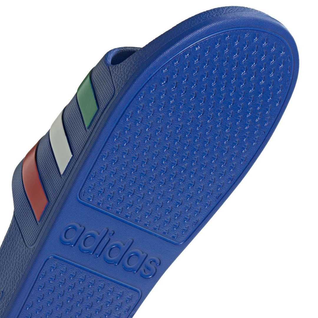 adidas Adilette Aqua - boblue/green/ftwwht