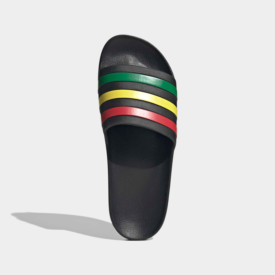 adidas Adilette Aqua - cblack/green/purrub
