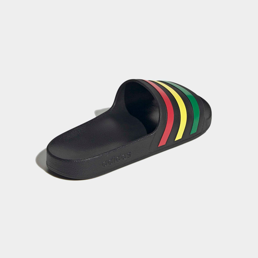 adidas Adilette Aqua - cblack/green/purrub