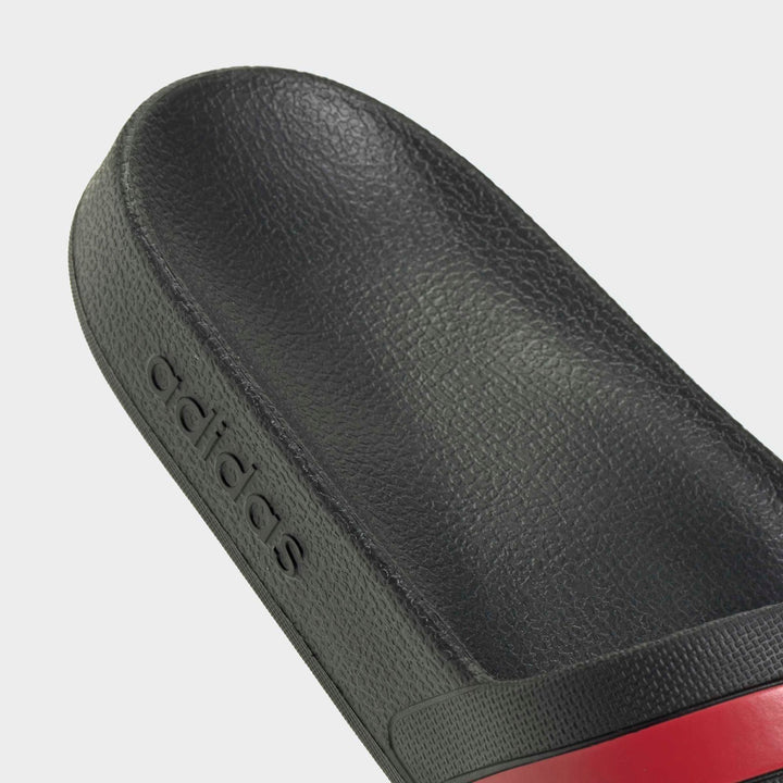 adidas Adilette Aqua - cblack/green/purrub