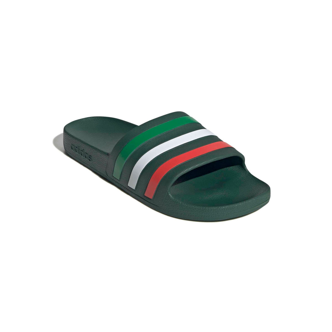 adidas Adilette Aqua - drkgrn/ftwwht/brired