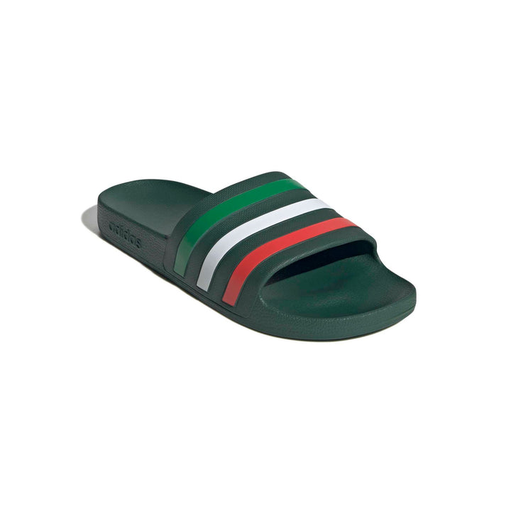 adidas Adilette Aqua - drkgrn/ftwwht/brired
