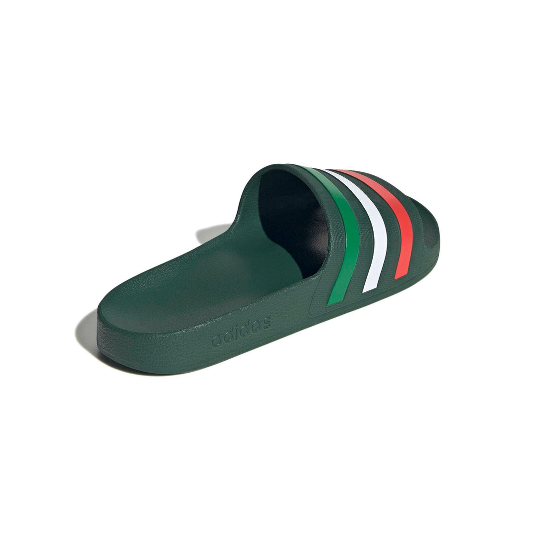 adidas Adilette Aqua - drkgrn/ftwwht/brired