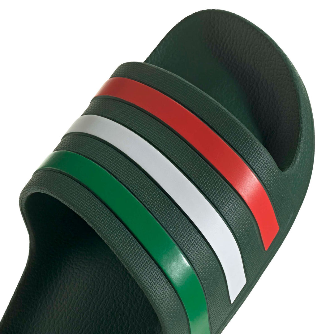 adidas Adilette Aqua - drkgrn/ftwwht/brired