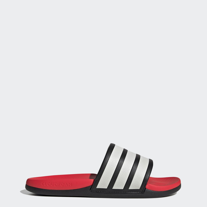adidas Adilette Comfort 2.0 - cblack/cwhite/lucred