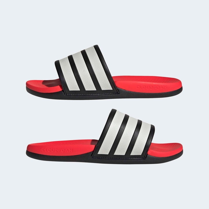 adidas Adilette Comfort 2.0 - cblack/cwhite/lucred