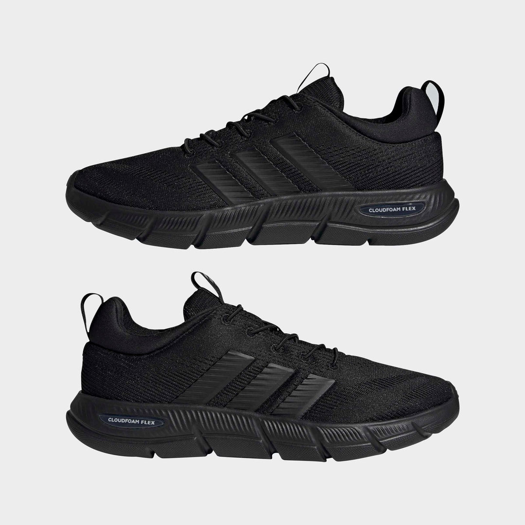 adidas Cloudfoam Flex - Elastic Laces - cblack/cblack/carbon