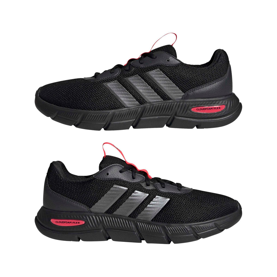 adidas Cloudfoam Flex - Laces - cblack/ironmt/lucred