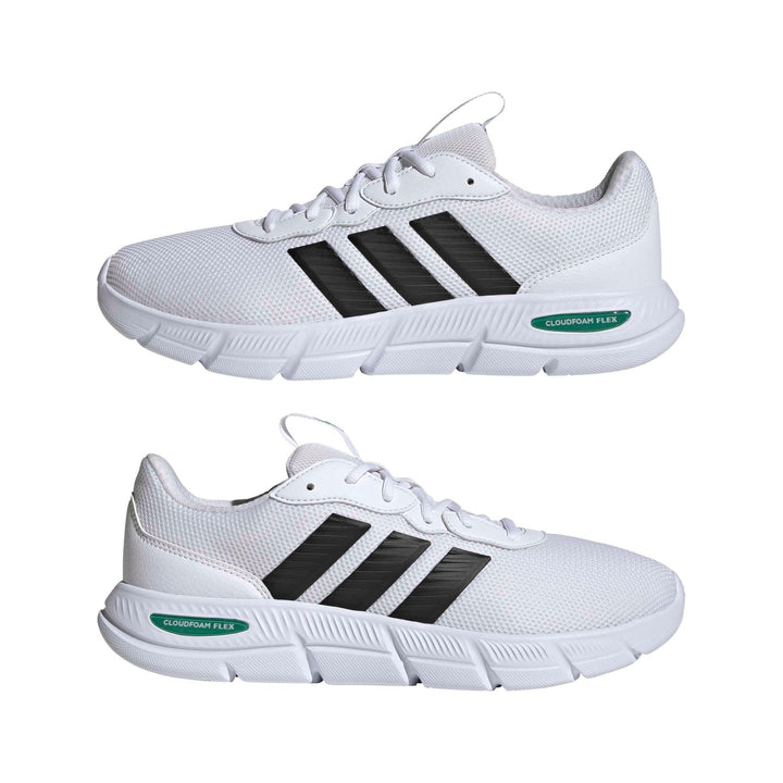 adidas Cloudfoam Flex - Laces - ftwwht/cblack/cougrn