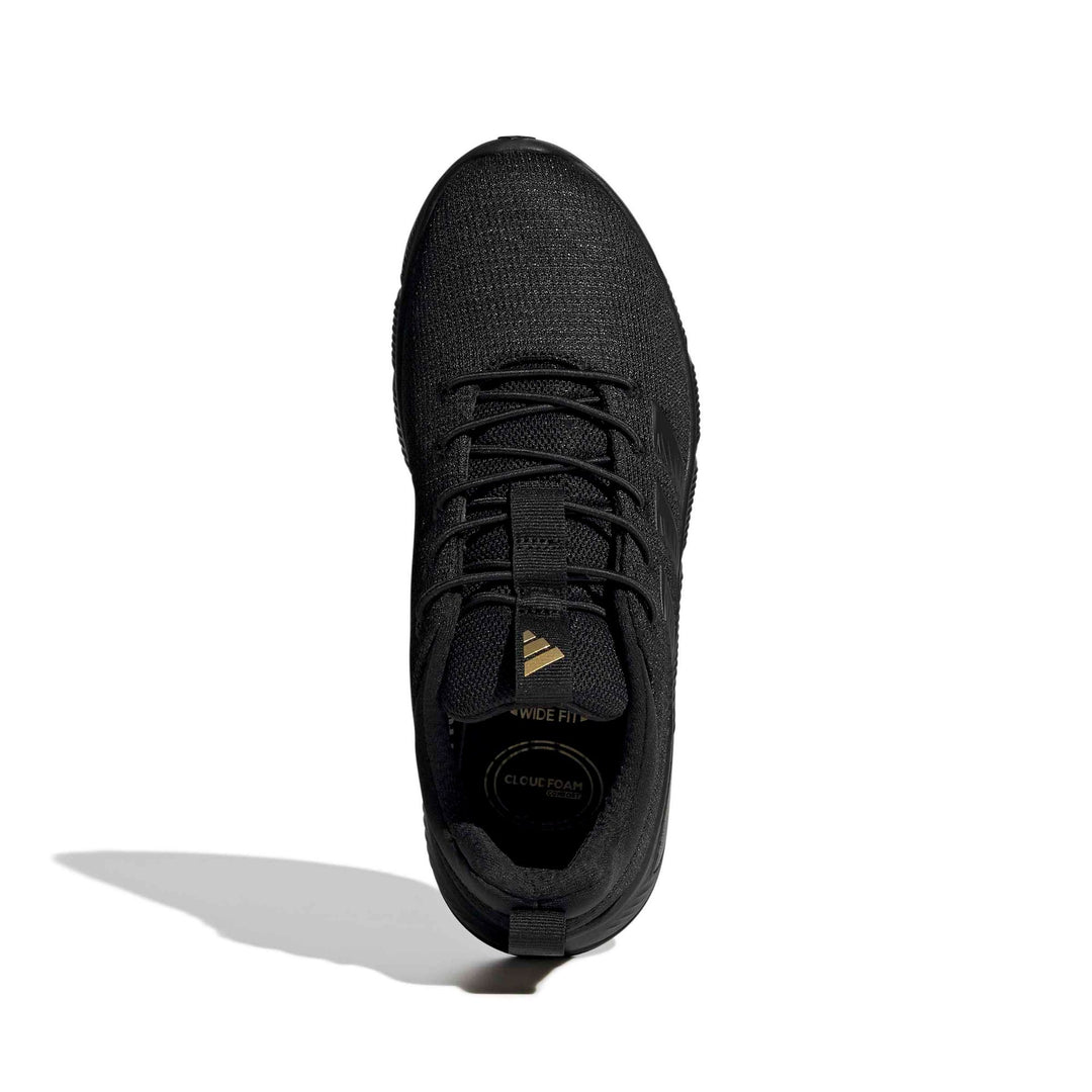 adidas Cloudfoam Flex - Elastic Laces - cblack/cblack/goldmt