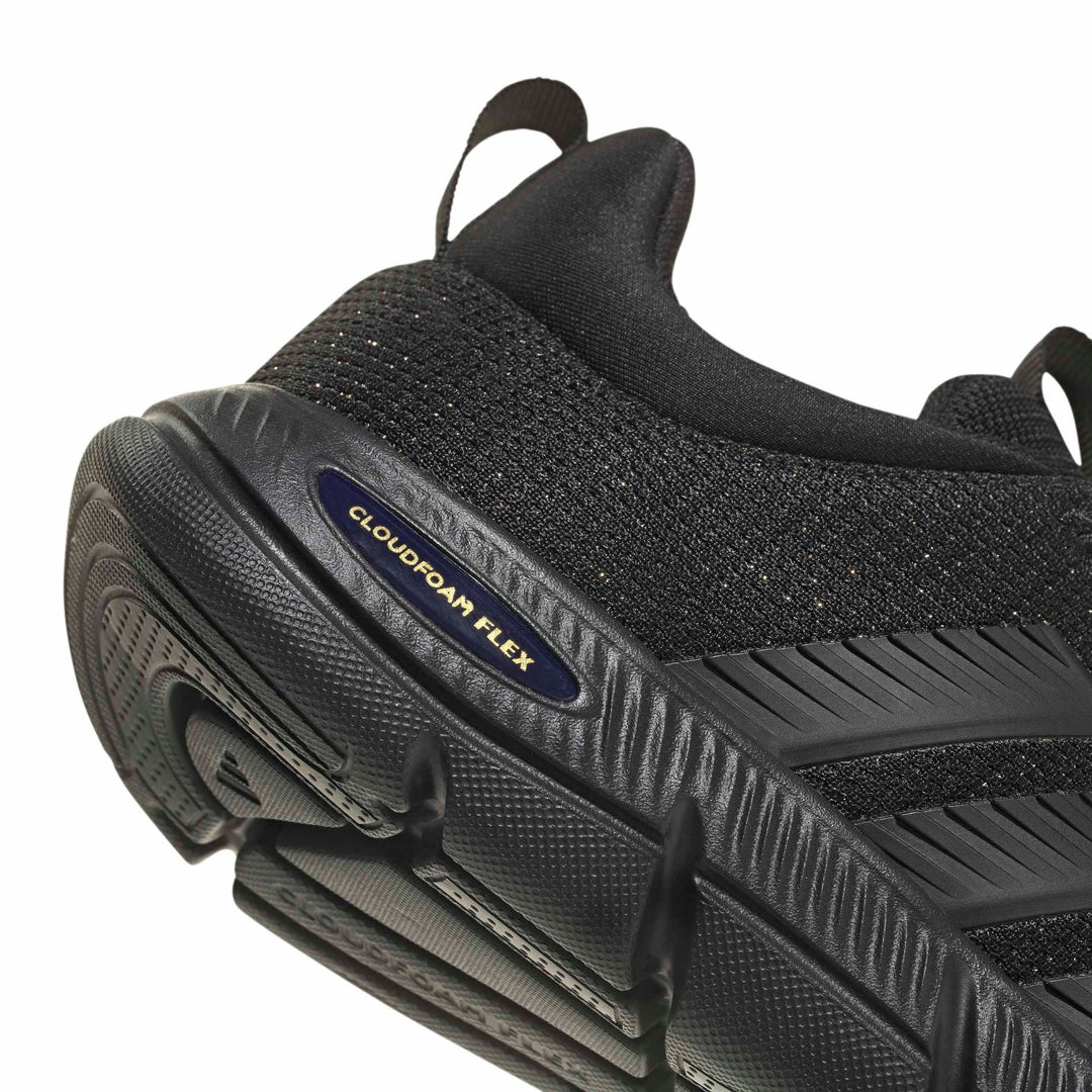 adidas Cloudfoam Flex - Elastic Laces - cblack/cblack/goldmt