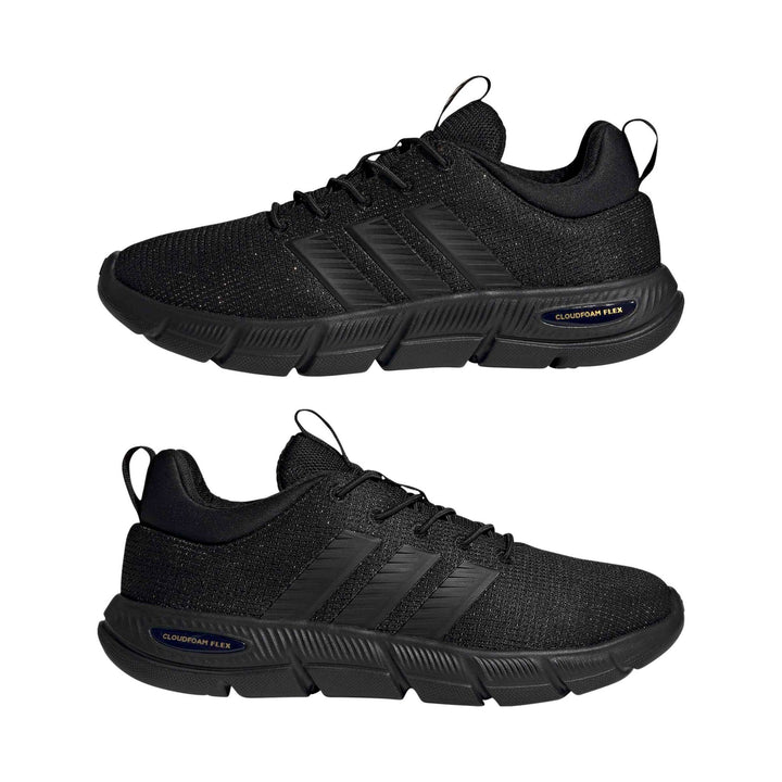 adidas Cloudfoam Flex - Elastic Laces - cblack/cblack/goldmt