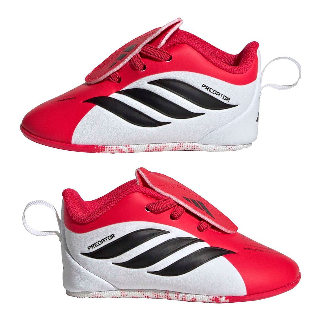 adidas Predator Crib Shoes - lucred/cblack/ftwwht