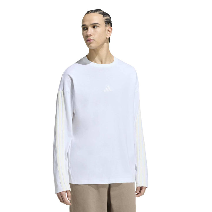 adidas M Ak 3S Ls Tee - white/owhite