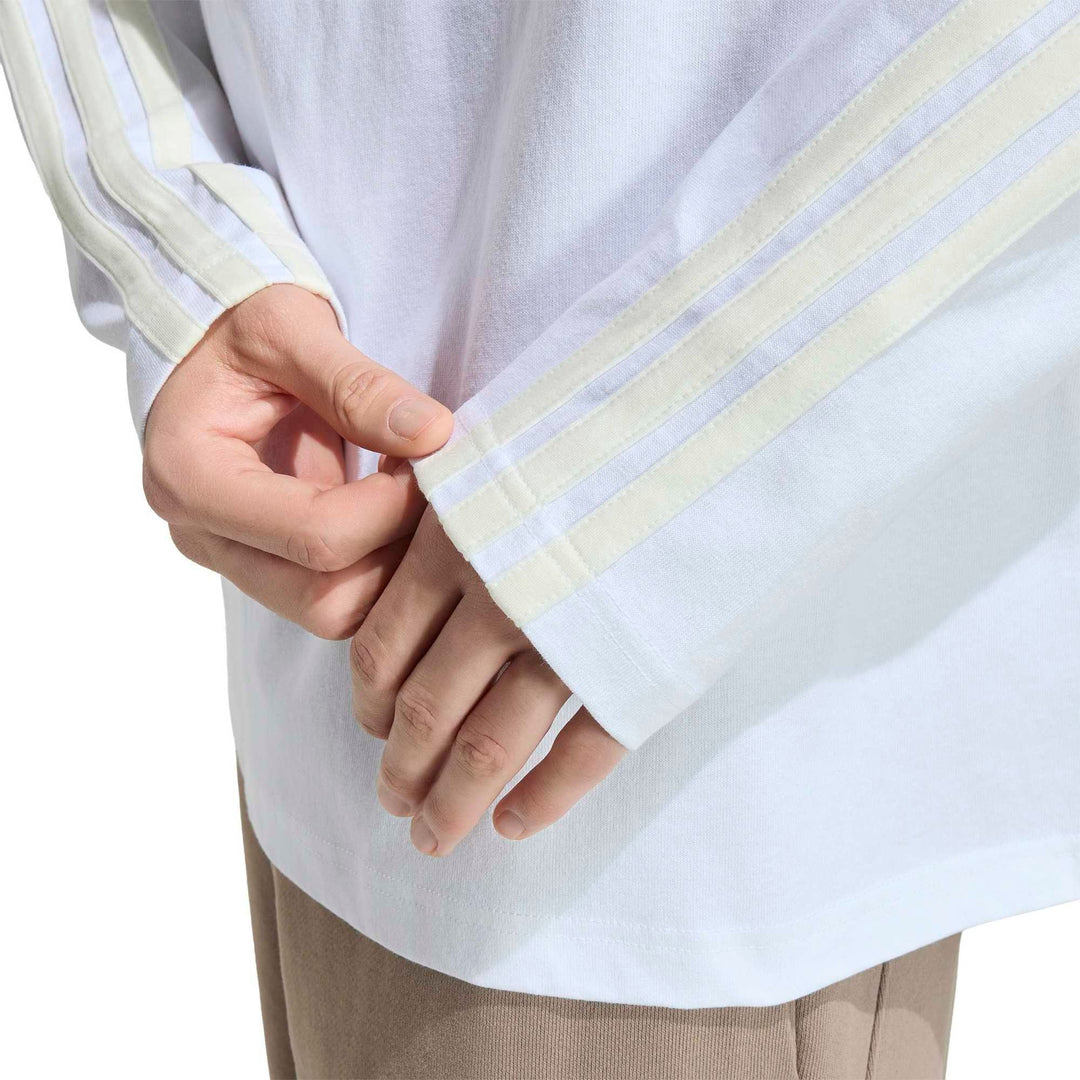 adidas M Ak 3S Ls Tee - white/owhite
