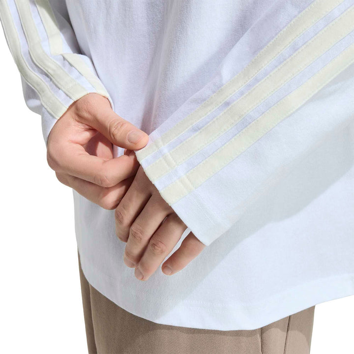 adidas M Ak 3S Ls Tee - white/owhite