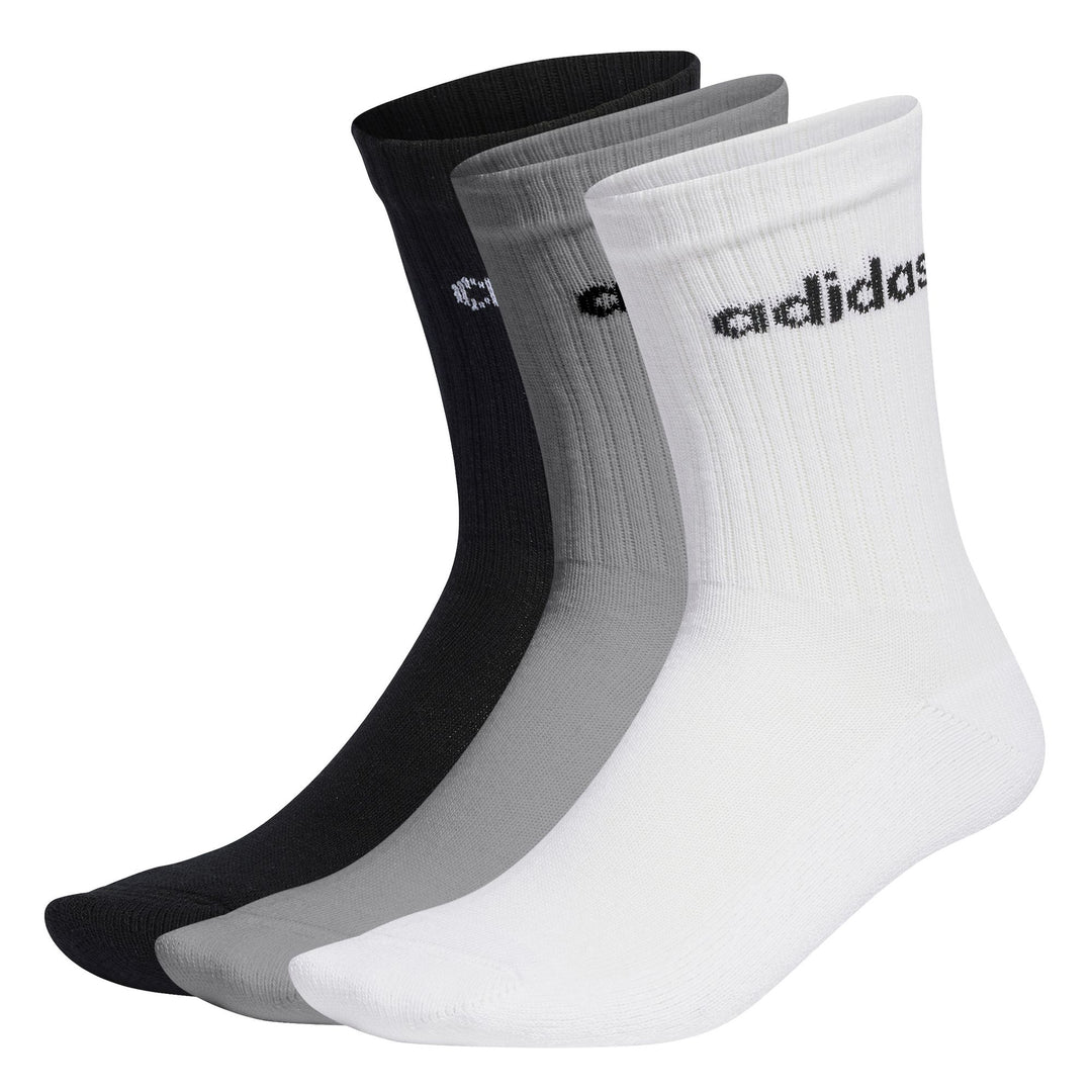 adidas Herren Linear Crew Cushioned Socken, 3 Paar