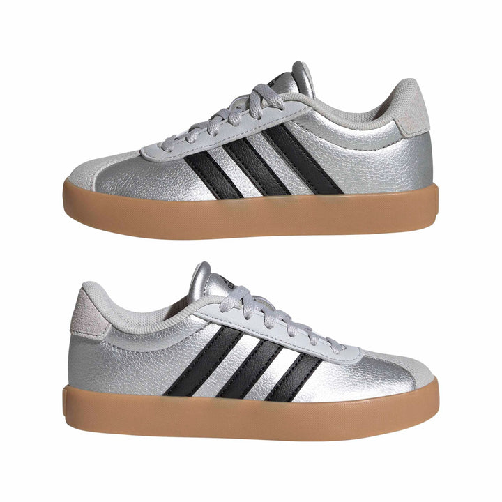 adidas Vl Court 3.0 K - silvmt/cblack/lgsogr