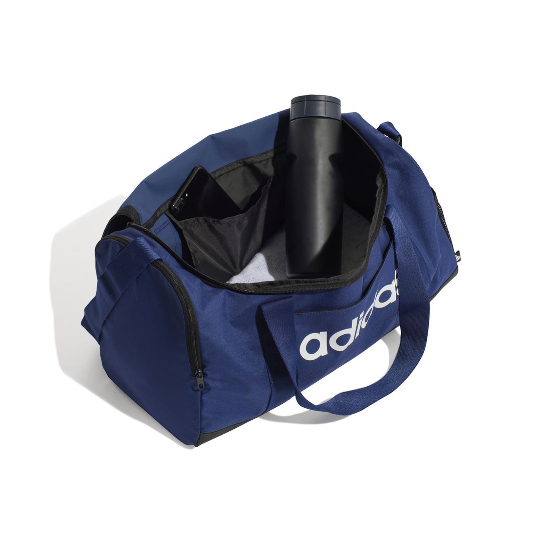 adidas Linear Duffel S - dkblue/white