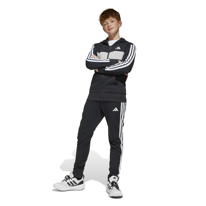 adidas J 3S Tib Fl Ts - black/white/gretwo