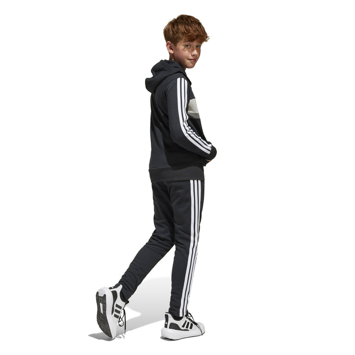 adidas J 3S Tib Fl Ts - black/white/gretwo