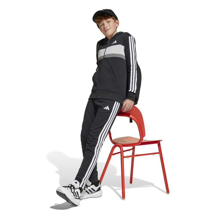 adidas J 3S Tib Fl Ts - black/white/gretwo