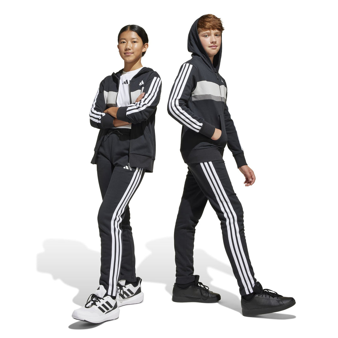 adidas J 3S Tib Fl Ts - black/white/gretwo