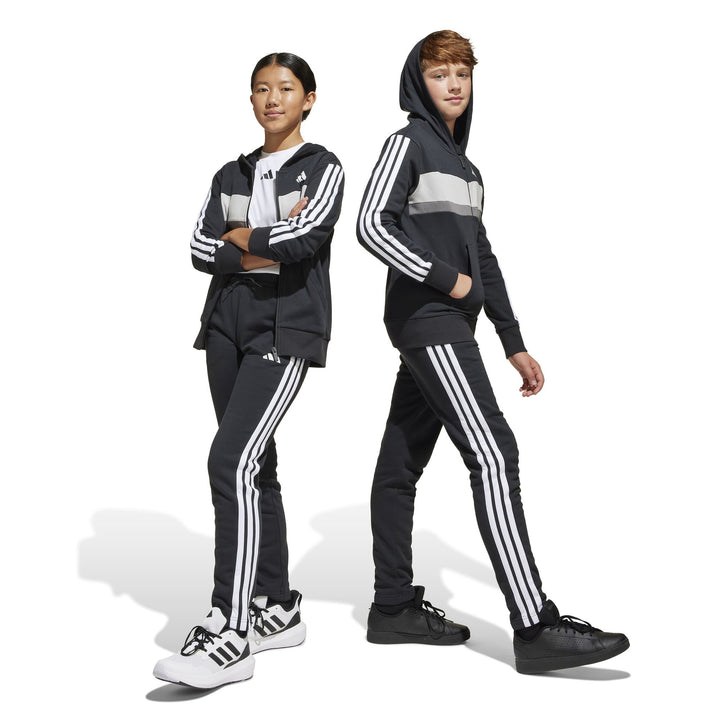 adidas J 3S Tib Fl Ts - black/white/gretwo