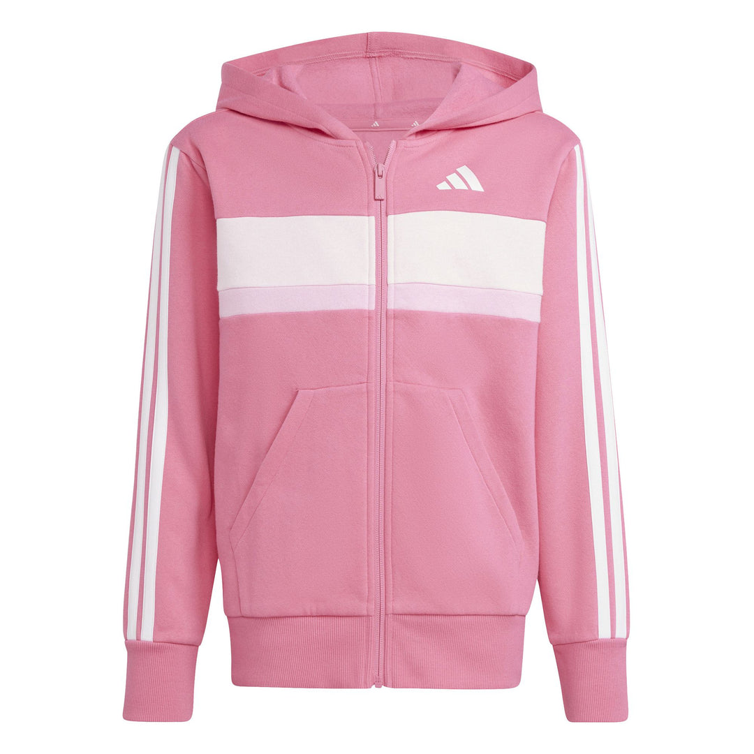 adidas J 3S Tib Fl Ts - pnkfus/white/clpink