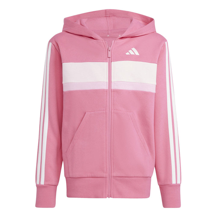 adidas J 3S Tib Fl Ts - pnkfus/white/clpink