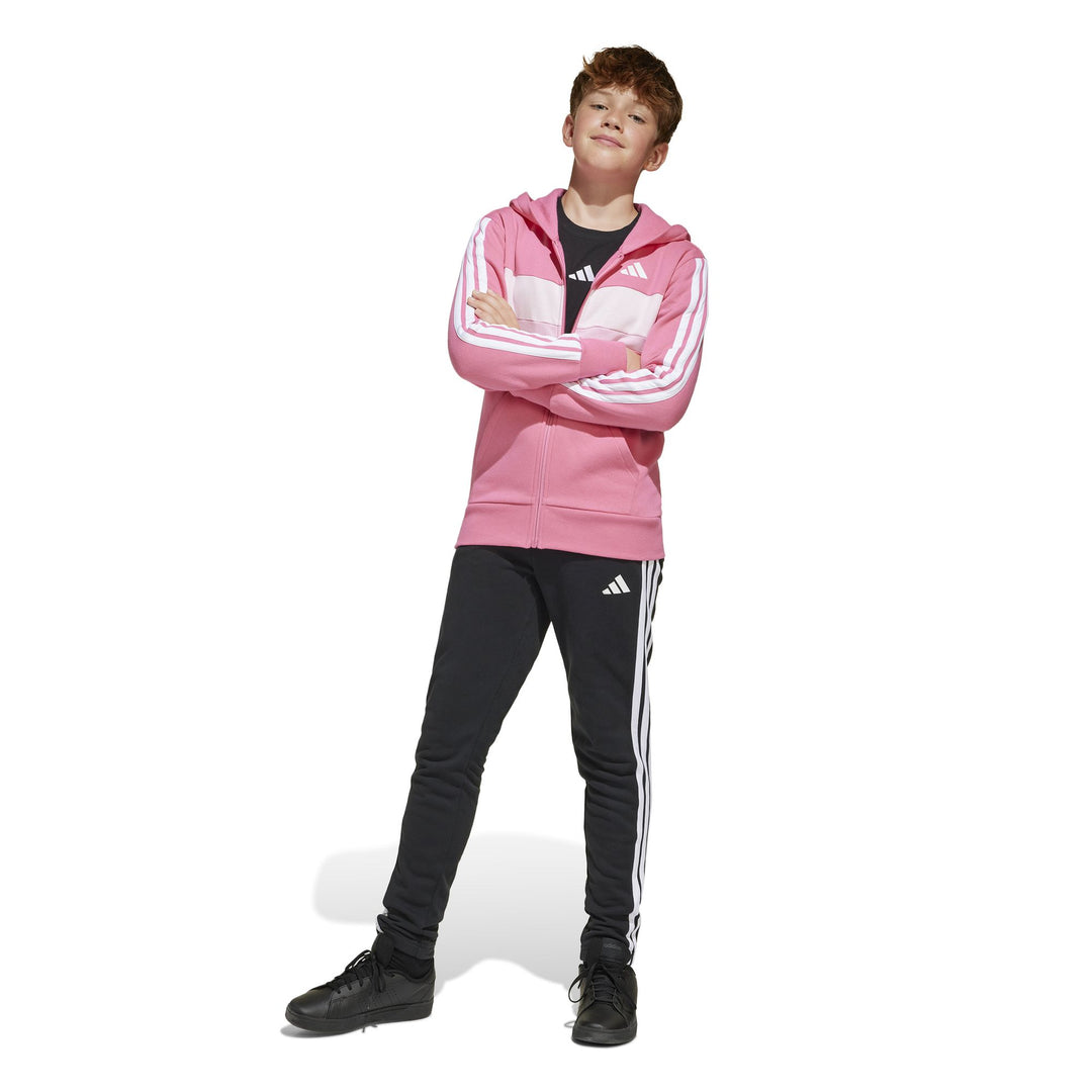 adidas J 3S Tib Fl Ts - pnkfus/white/clpink