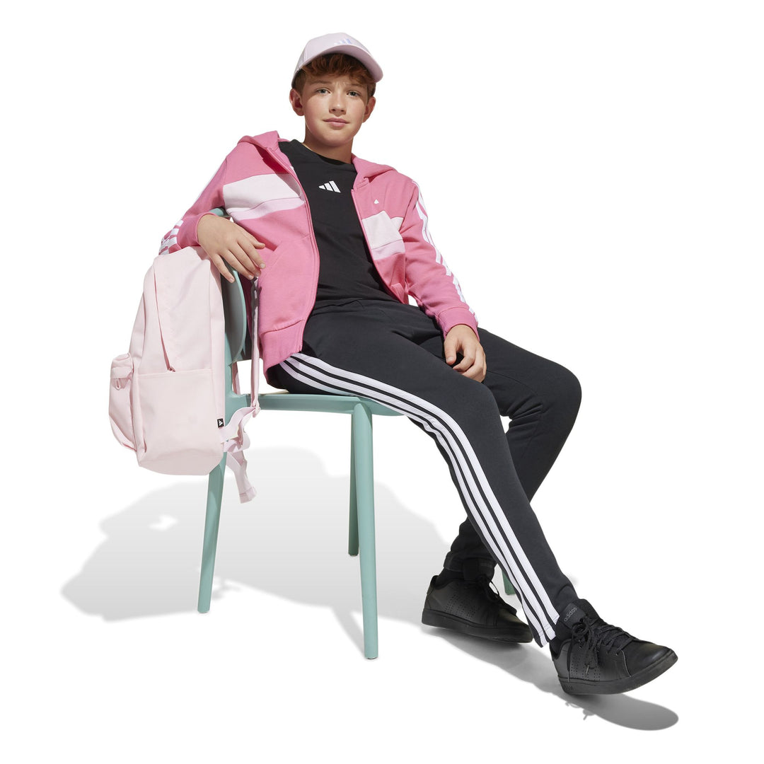 adidas J 3S Tib Fl Ts - pnkfus/white/clpink