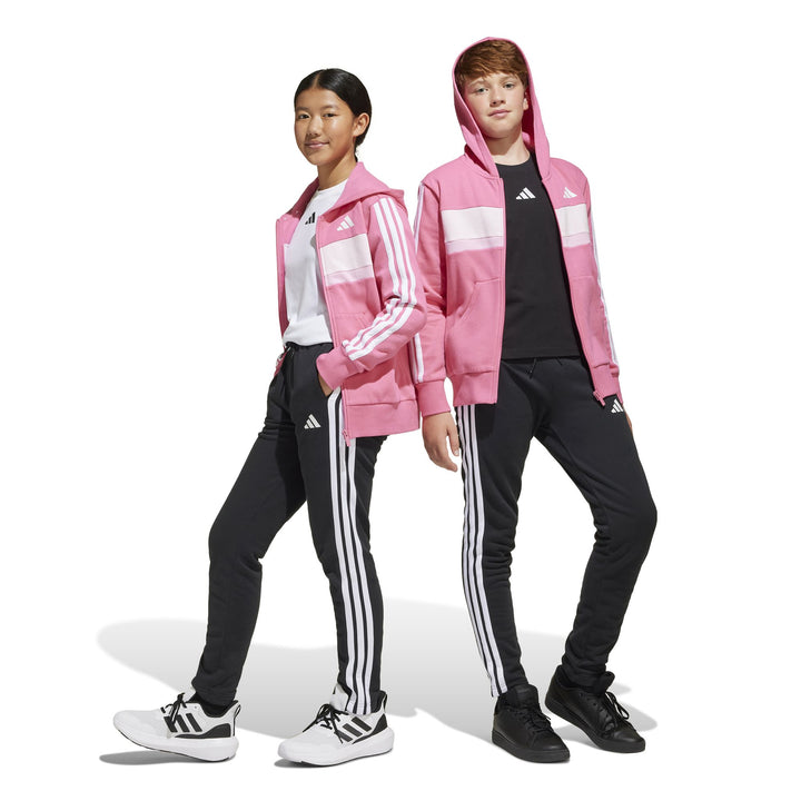 adidas J 3S Tib Fl Ts - pnkfus/white/clpink