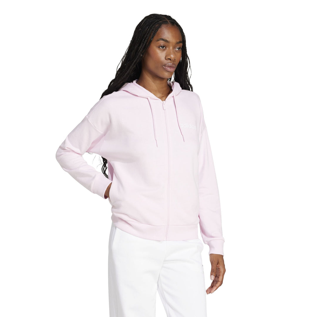 adidas W Lin Ft Fz Hd - clpink/white
