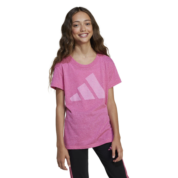 adidas Jg Bl Win Tee - pnkfus/white