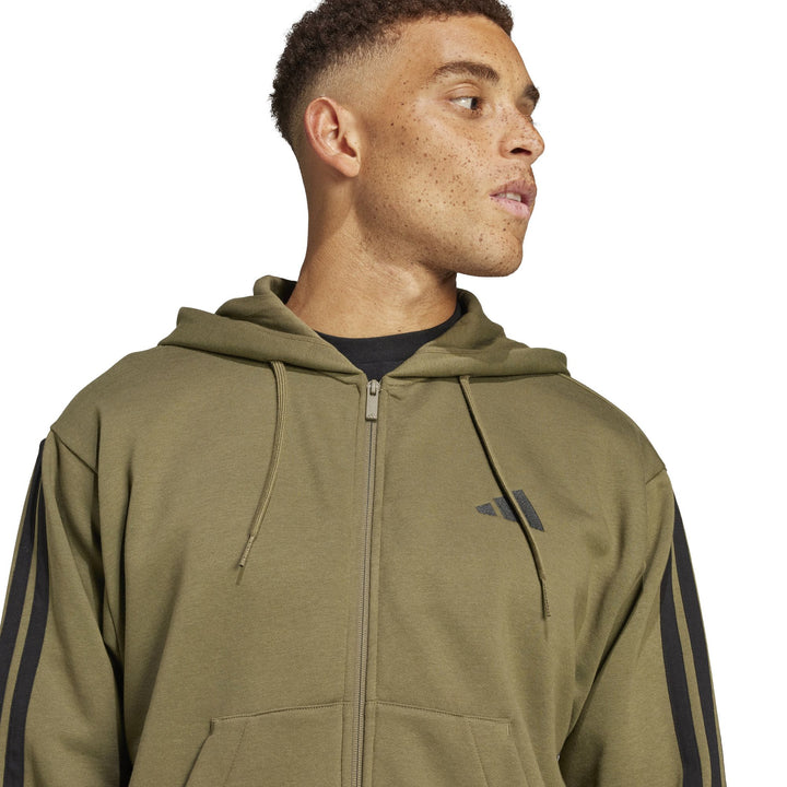 adidas M 3S Fl Fz Hd - olistr/black