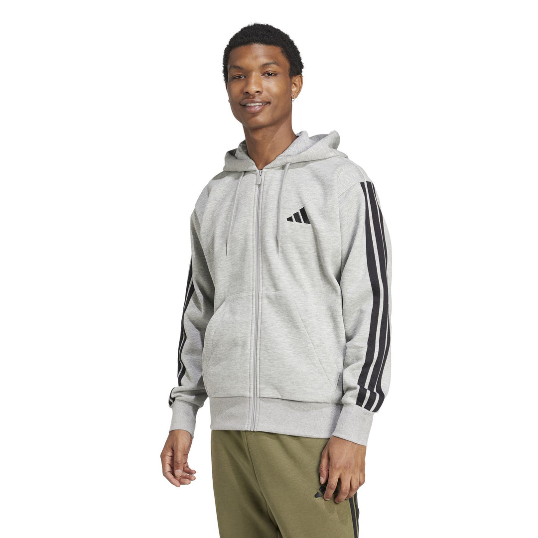adidas M 3S Fl Fz Hd - mgreyh/black