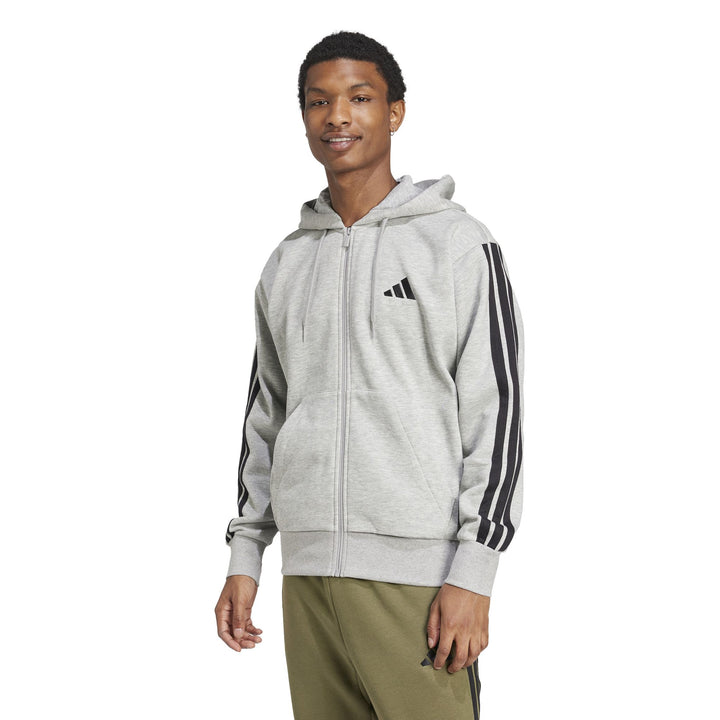 adidas M 3S Fl Fz Hd - mgreyh/black