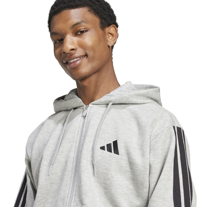 adidas M 3S Fl Fz Hd - mgreyh/black