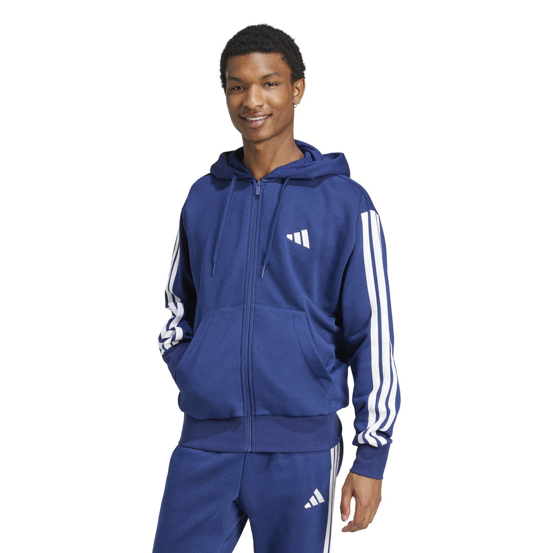 adidas M 3S Fl Fz Hd - dkblue/white