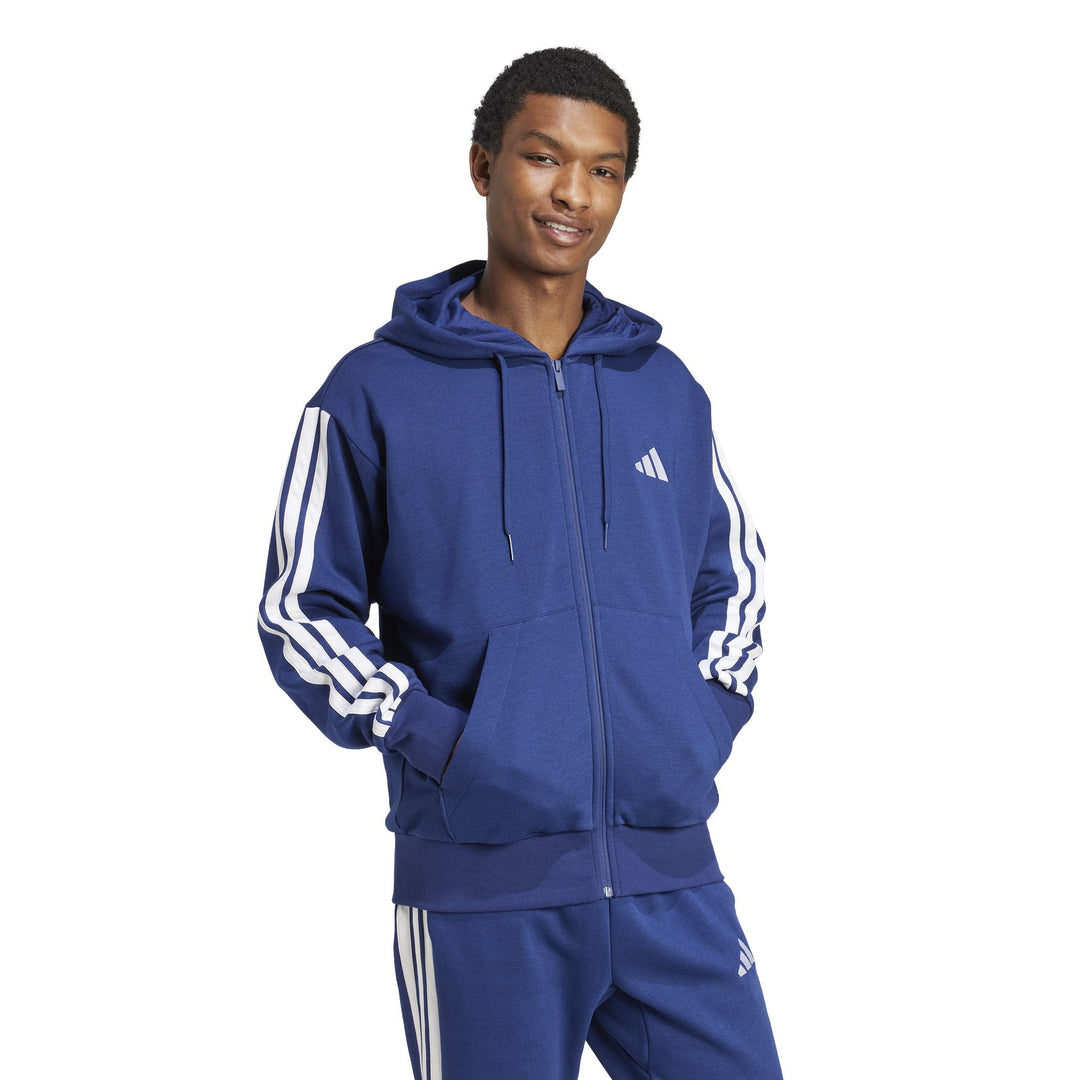 adidas M 3S Fl Fz Hd - dkblue/white