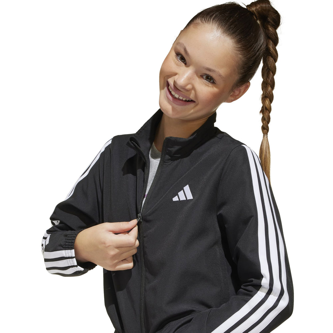 adidas Jg 3S Wv T Jacke - black/white
