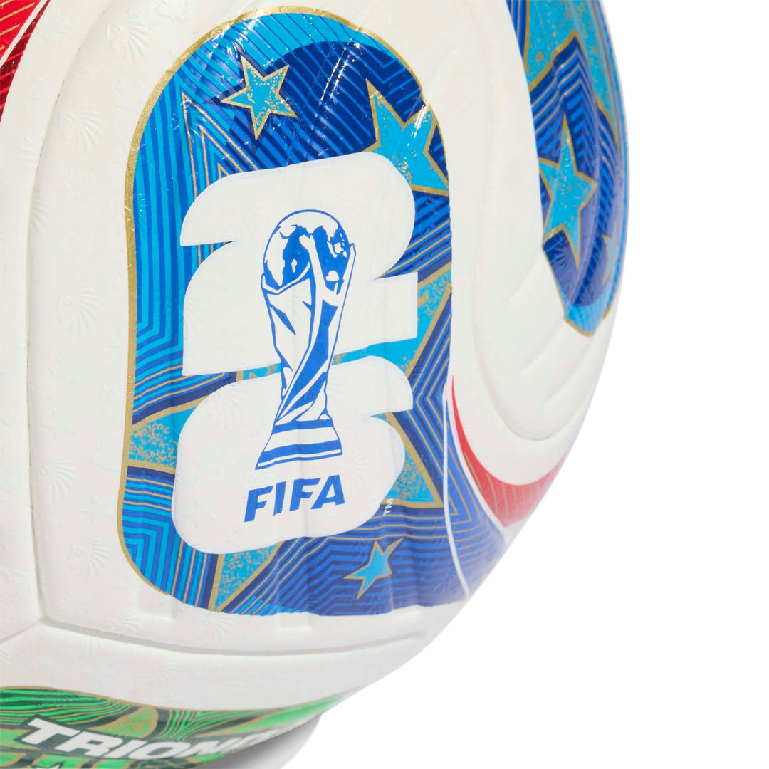 adidas Ball Trionda Fußball Weltmeisterschaft 2026 World Cup Pro Ball - white/solblu/hirere/f