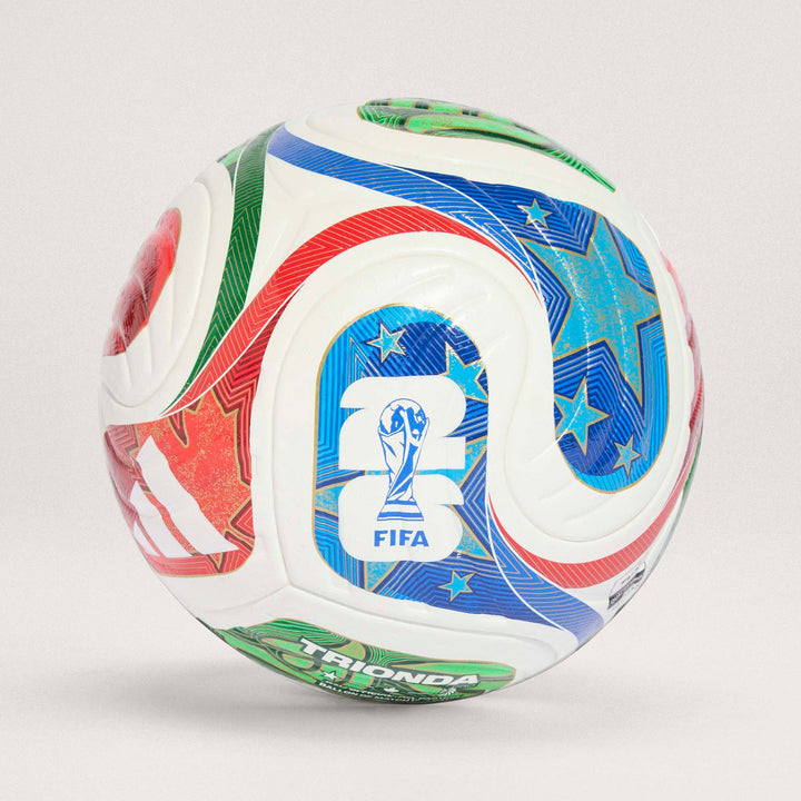 adidas Ball Trionda Fußball Weltmeisterschaft 2026 World Cup Pro Ball - white/solblu/hirere/f